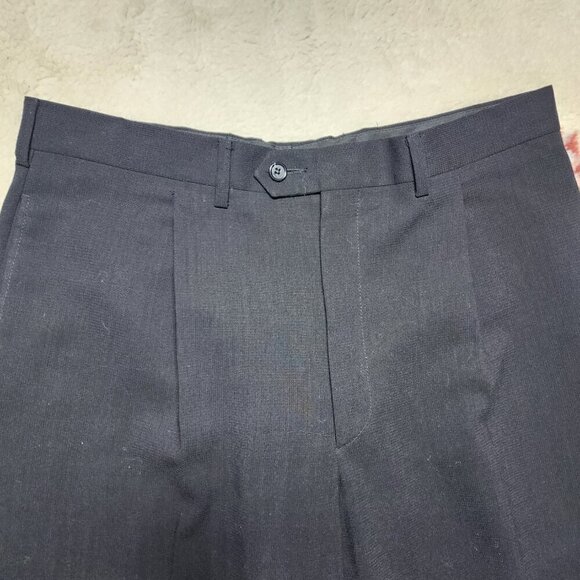 Fendi High Rise Straight Leg Pants Black 32 Lightweight Luxury Mohair Wool - Picture 2 of 7